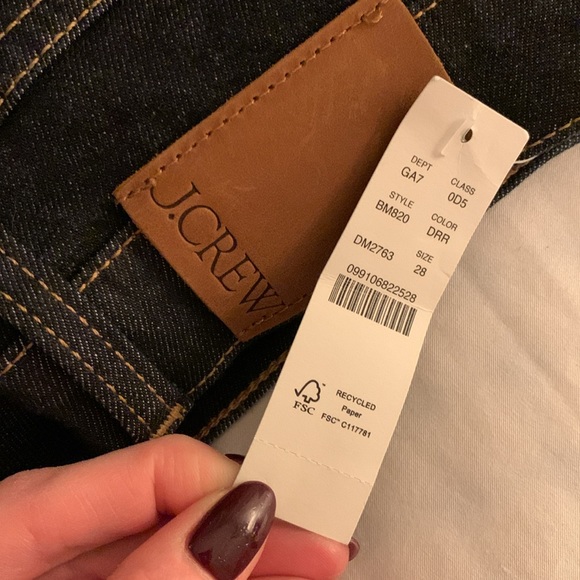 NWT J. Crew Slim Demi Boot Jean in Rinse - Picture 4 of 6